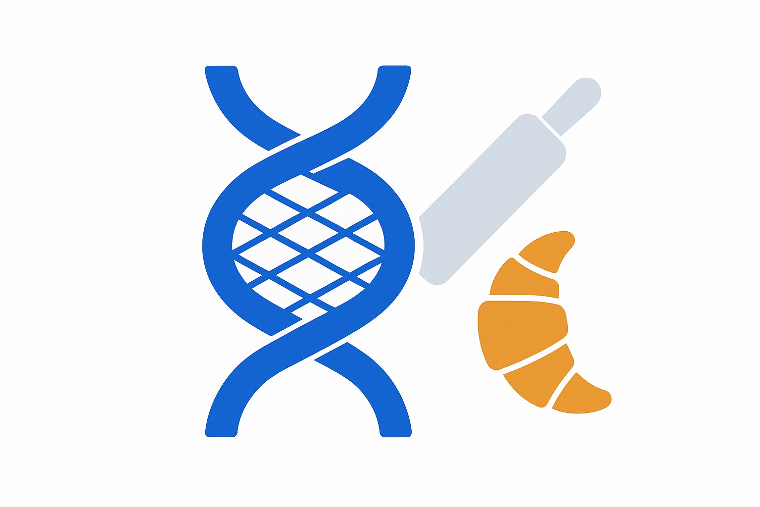 Illustration of a gluten protein network of interconnected strands trapping gas bubbles, with the glutenin and gliadin proteins named