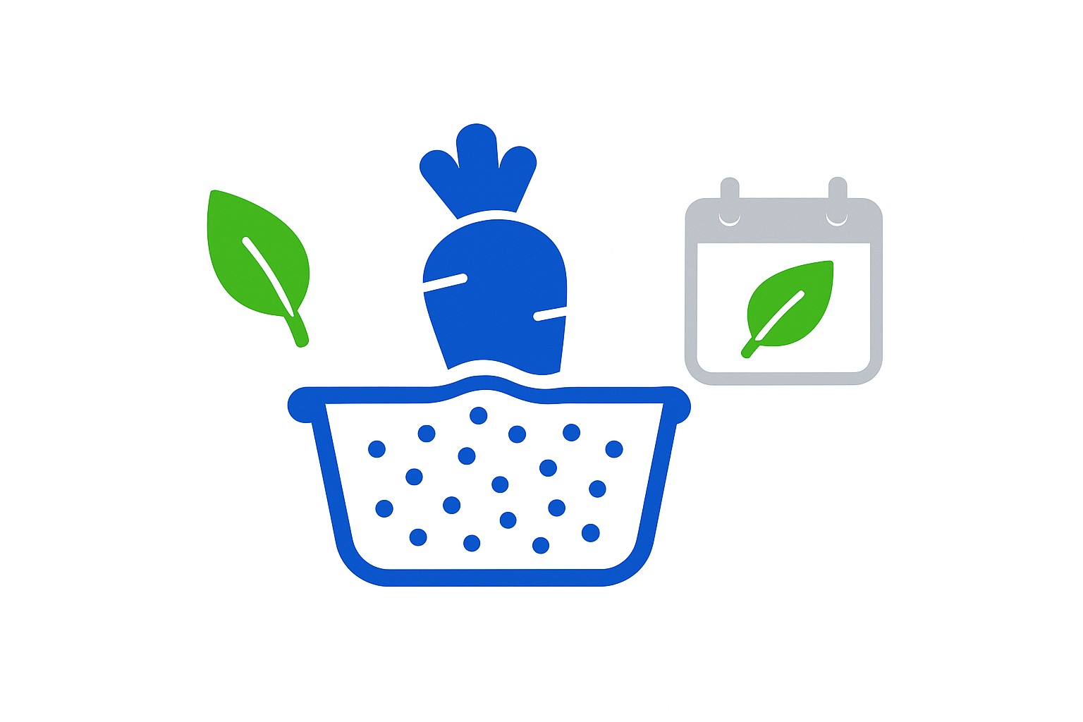 Illustration of fresh vegetables submerged in a tank of ozone nanobubble water, with microscopic bubbles visible and a shelf-life timeline graphic in the background